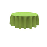 120" Round Polyester Poplin Fabric - Seamless Tablecloth, Solid Color, 120" Diameter (1 Piece)