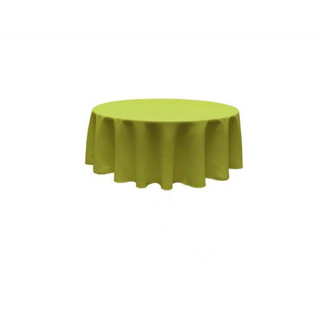 120" Round Polyester Poplin Fabric - Seamless Tablecloth, Solid Color, 120" Diameter (1 Piece)