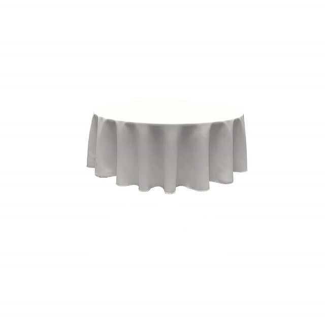 120" Round Polyester Poplin Fabric - Seamless Tablecloth, Solid Color, 120" Diameter (1 Piece)