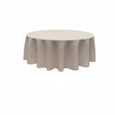 120" Round Polyester Poplin Fabric - Seamless Tablecloth, Solid Color, 120" Diameter (1 Piece)