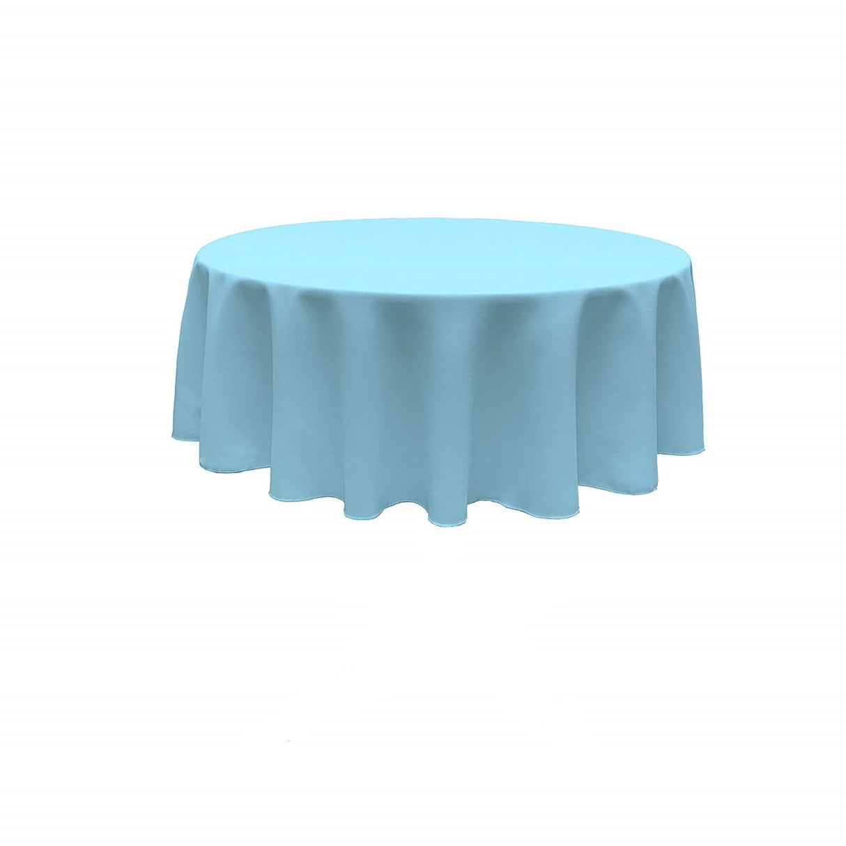 120" Round Polyester Poplin Fabric - Seamless Tablecloth, Solid Color, 120" Diameter (1 Piece)