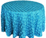 Premium Satin Square Table Overlay – Glossy Décor