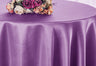 Elegant Satin-Like Round Tablecloth – Seamless Design