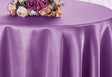 Round Satin Tablecloth 90" Wisteria
