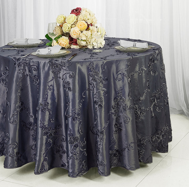 Round Ribbon Taffeta Tablecloth