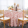 Round Scuba Tablecloth 120" Rust/Burnt Orange