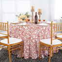 Round Whirl Scuba Wrinkle-Free Tablecloth