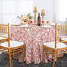 Round Whirl Scuba Wrinkle-Free Tablecloth