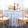 Round Scuba Tablecloth 120" Maze Wrinkle-Free