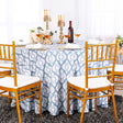 Round Scuba Tablecloth 132" Dusty Blue