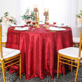 Elegant Round Pintuck Taffeta Table Cover