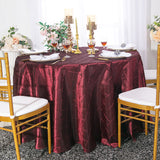 Elegant Round Pintuck Taffeta Table Cover
