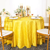 Elegant Round Pintuck Taffeta Table Cover