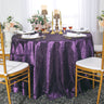 Elegant Round Pintuck Taffeta Table Cover