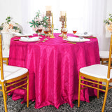 Elegant Round Pintuck Taffeta Table Cover