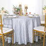 Luxury Round Pintuck Taffeta Tablecloth
