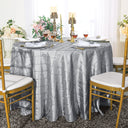 Luxury Round Pintuck Taffeta Tablecloth
