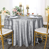 Luxury Round Pintuck Taffeta Tablecloth