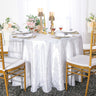 Luxury Round Pintuck Taffeta Tablecloth