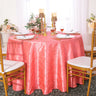 Elegant Round Pintuck Taffeta Table Cover
