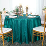 Luxury Round Pintuck Taffeta Tablecloth