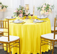 Round Scuba Tablecloth 120" Canary Yellow