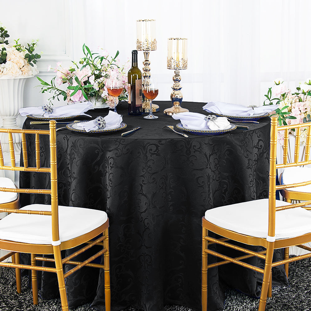 Luxury Versailles Chopin Damask Round Tablecloth