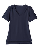 Devon & Jones Women's CrownLux Performance Plaited Rolled Sleeve Shirt