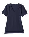 Devon & Jones Women's CrownLux Performance Plaited Rolled Sleeve Shirt