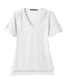 Devon & Jones Women's CrownLux Performance Plaited Rolled Sleeve Shirt