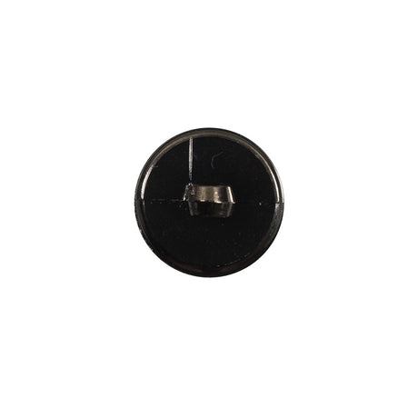 Italian Gunmetal Shank Back Plastic Button - 24L/15mm