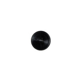 Italian Black Floral Nylon Button - 16L/10mm