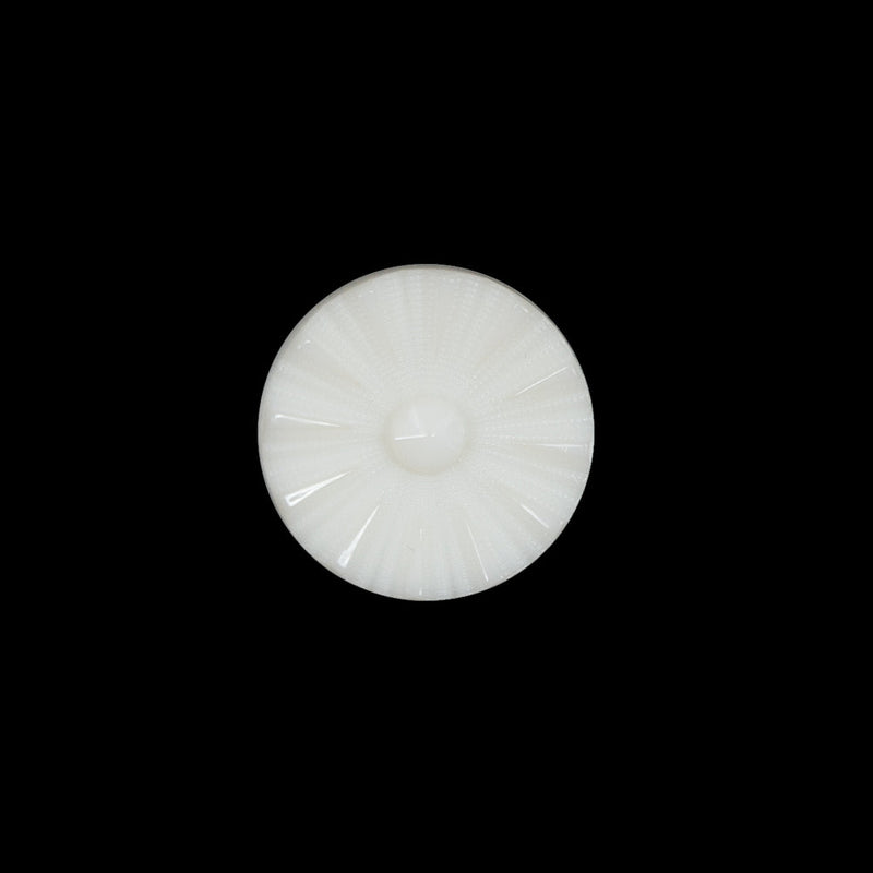 Italian Ivory Floral Nylon Button - 24L/15mm