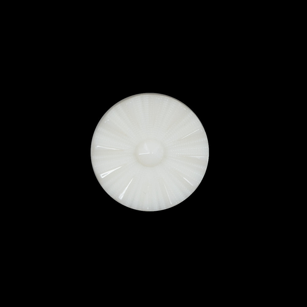 Italian Ivory Floral Nylon Button - 24L/15mm