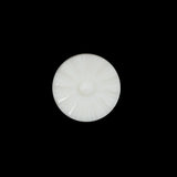Italian Ivory Floral Nylon Button - 24L/15mm
