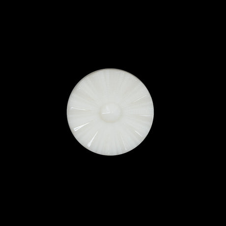 Italian Ivory Floral Nylon Button - 24L/15mm