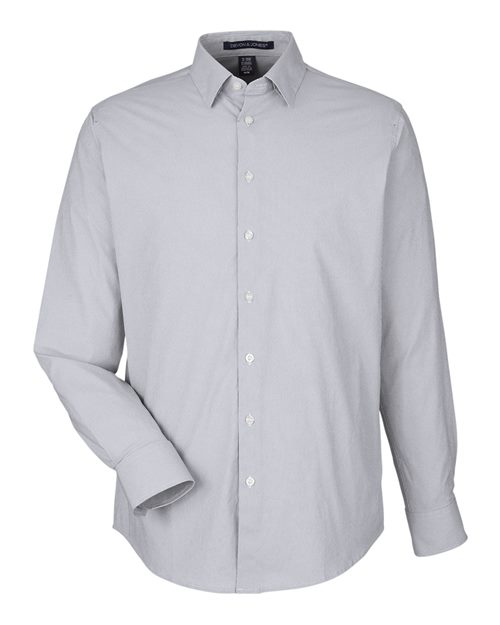Devon & Jones Men's CrownLux Performance Microstripe Dress Shirt