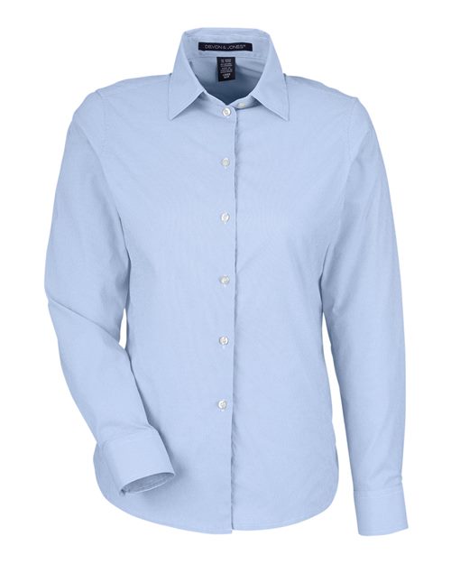 Women's CrownLux Performance Microstripe Dress Shirt