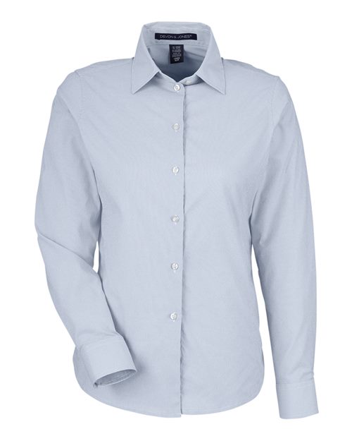 Women's CrownLux Performance Microstripe Dress Shirt