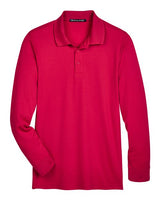 Devon & Jones Men's Tall CrownLux Performance Plaited Long Sleeve Polo