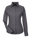 Women's CrownLux Performance Tonal Mini Check Woven Dress Shirt