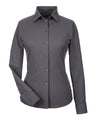 Women's CrownLux Performance Tonal Mini Check Woven Dress Shirt