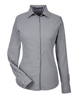 Women's CrownLux Performance Tonal Mini Check Woven Dress Shirt