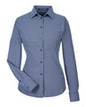 Women's CrownLux Performance Tonal Mini Check Woven Dress Shirt
