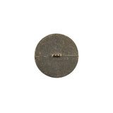Italian White and Gold Metal Button - 24L/15mm