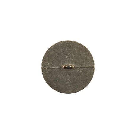 Italian White and Gold Metal Button - 24L/15mm