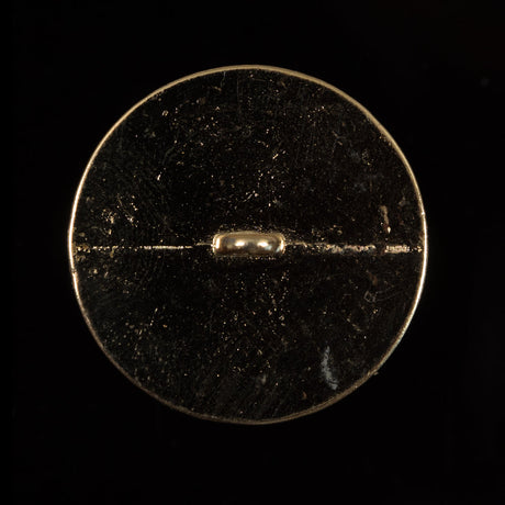 Italian Red and Gold Metal Button - 44L/28mm