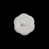 Italian Beige Floral Beveled Shank Back Button - 30L/19mm