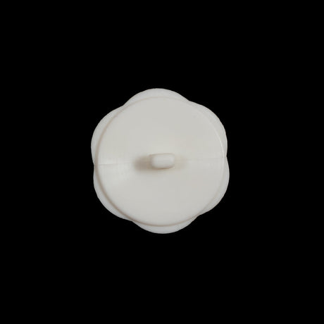 Italian Beige Floral Beveled Shank Back Button - 30L/19mm