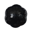 Italian Black Floral Beveled Shank Back Button - 48L/30.5mm